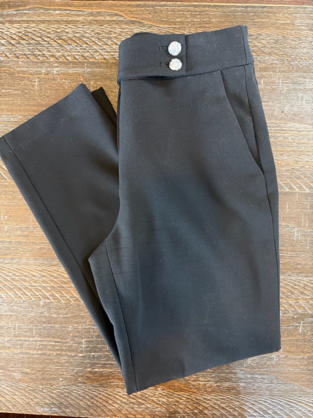 Veronica Beard Black Trousers with Branded Waist Label